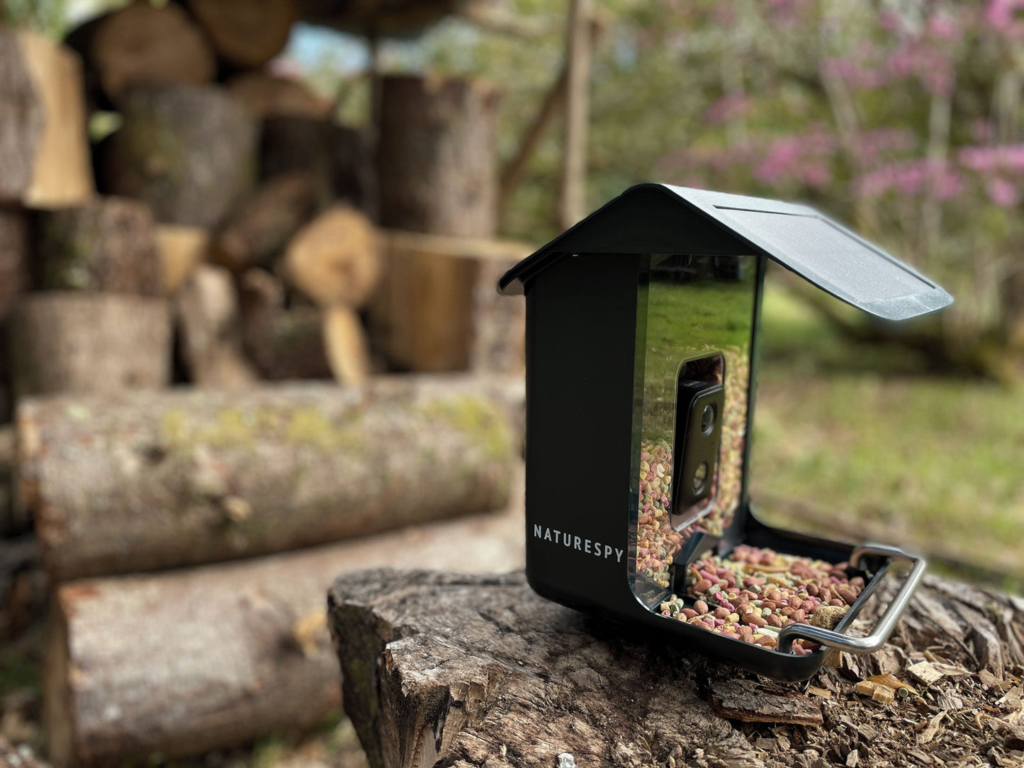 Vantage BirdView Pro WiFi Solar Bird Feeder Camera — close-up detail