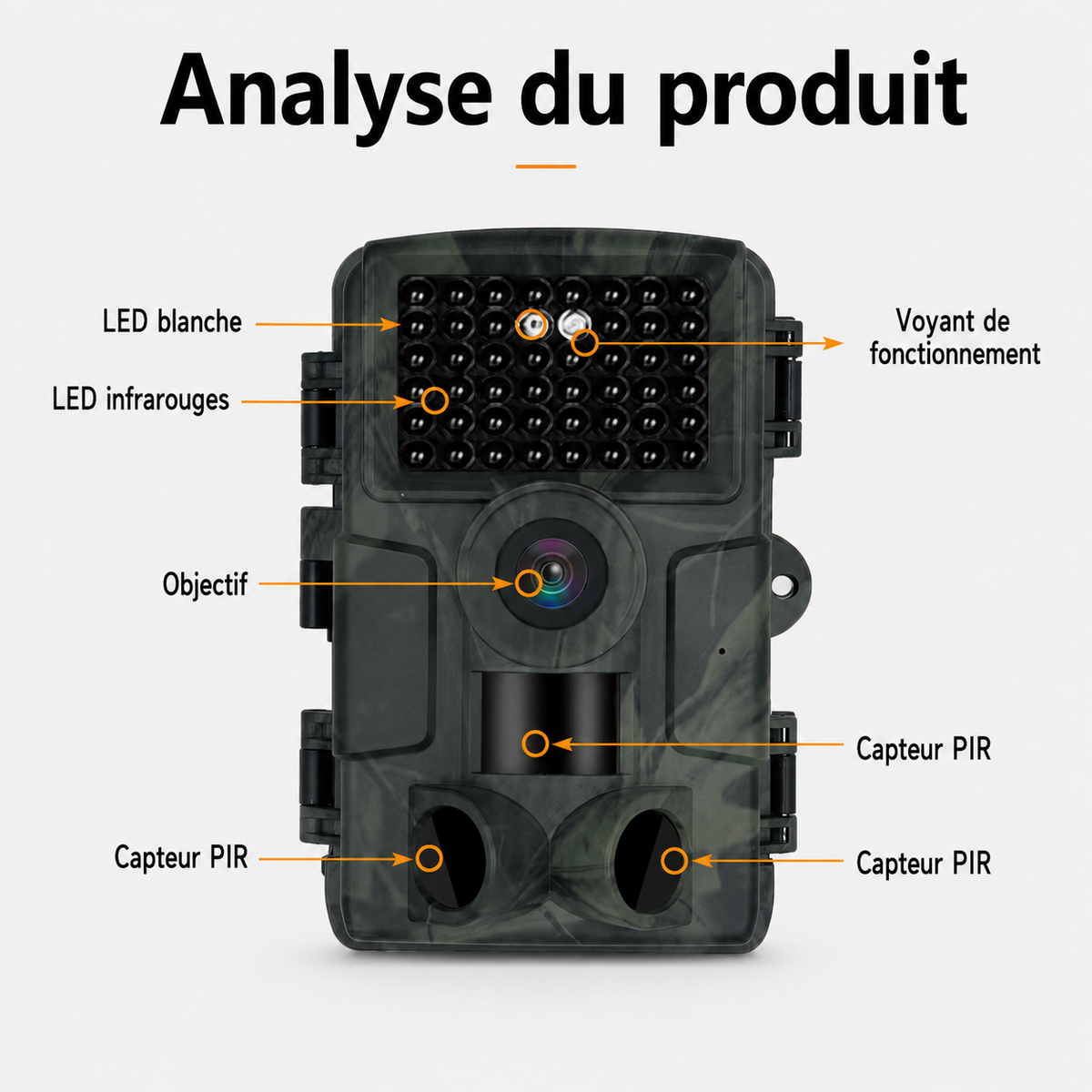 Vantage Tracker WiFi Trail Camera — angled view