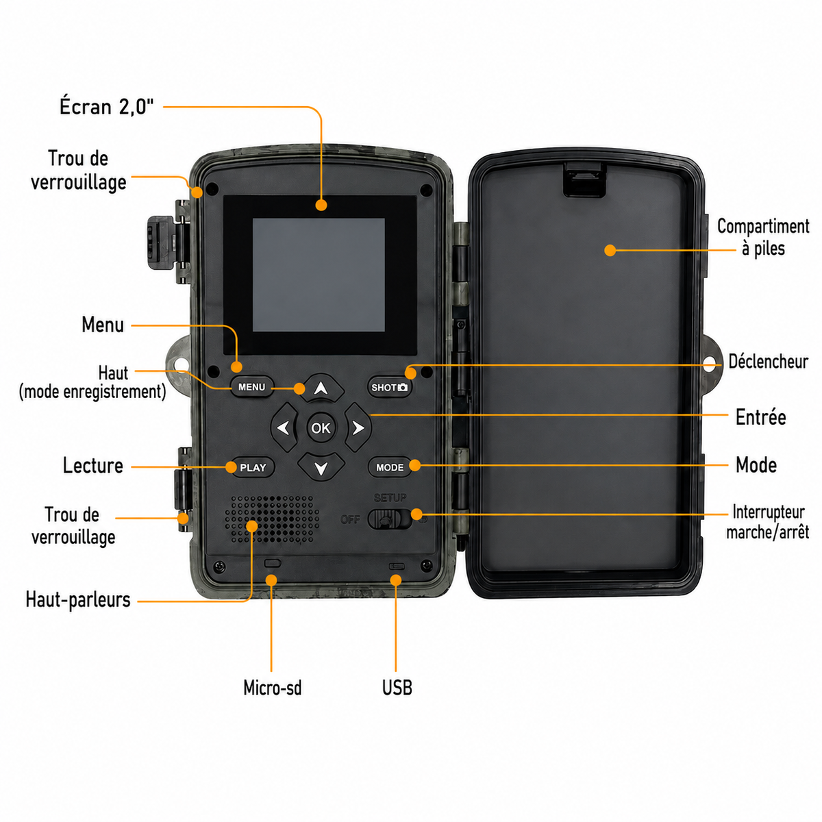 Vantage Tracker WiFi Trail Camera — detail view